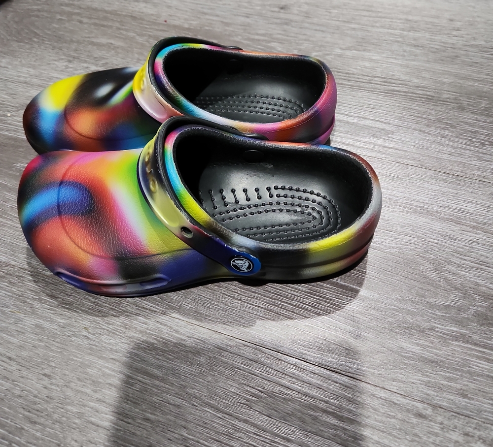 CROCS Rainbow Swirl Clogs for Women
